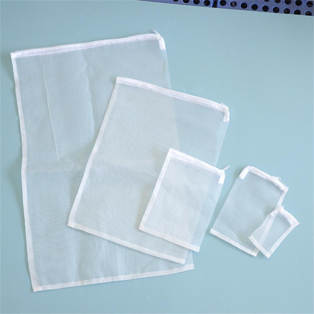 Aquarium Fish Net - 5個入り 100メッシュ ナイロン製 細孔フィルターネットバッグ メッシュバッグ 水槽