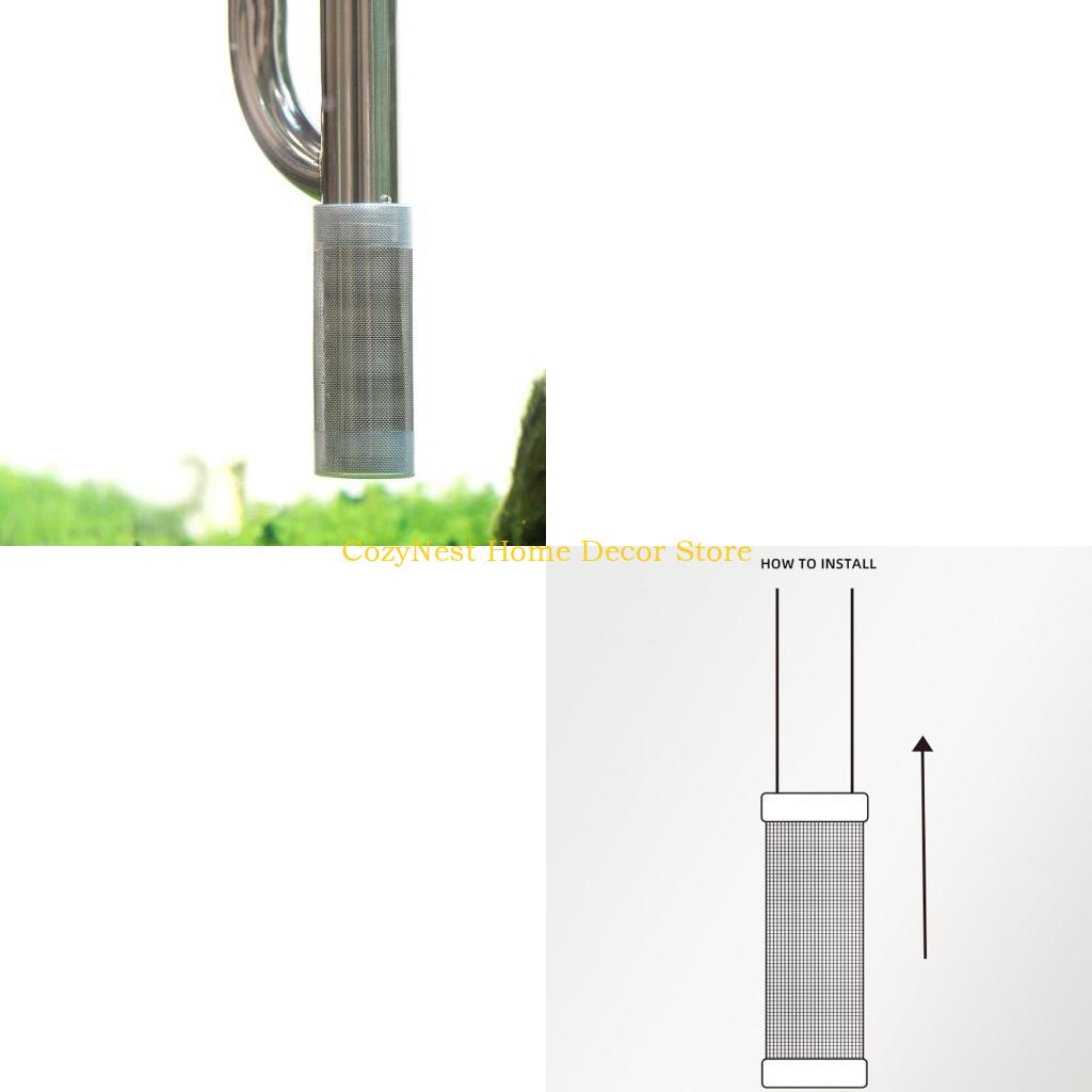 Aquarium Fish Net - 92MF フィルターステンレス鋼水入口保護スリーブ抗吸引魚フィルター魚タンク用ファインネットシリンダーガード