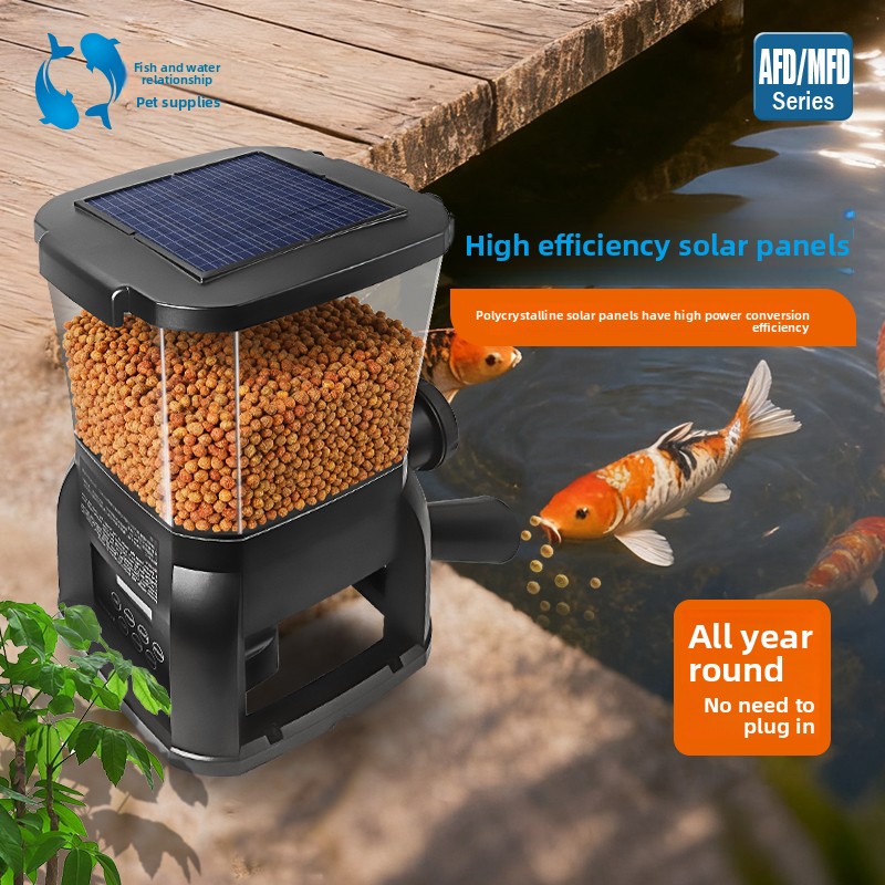 Aquarium Fish Koi - ジェバオソーラー鯉池屋外魚池大型水槽自動給餌器魚給餌機カスタマイズAFD