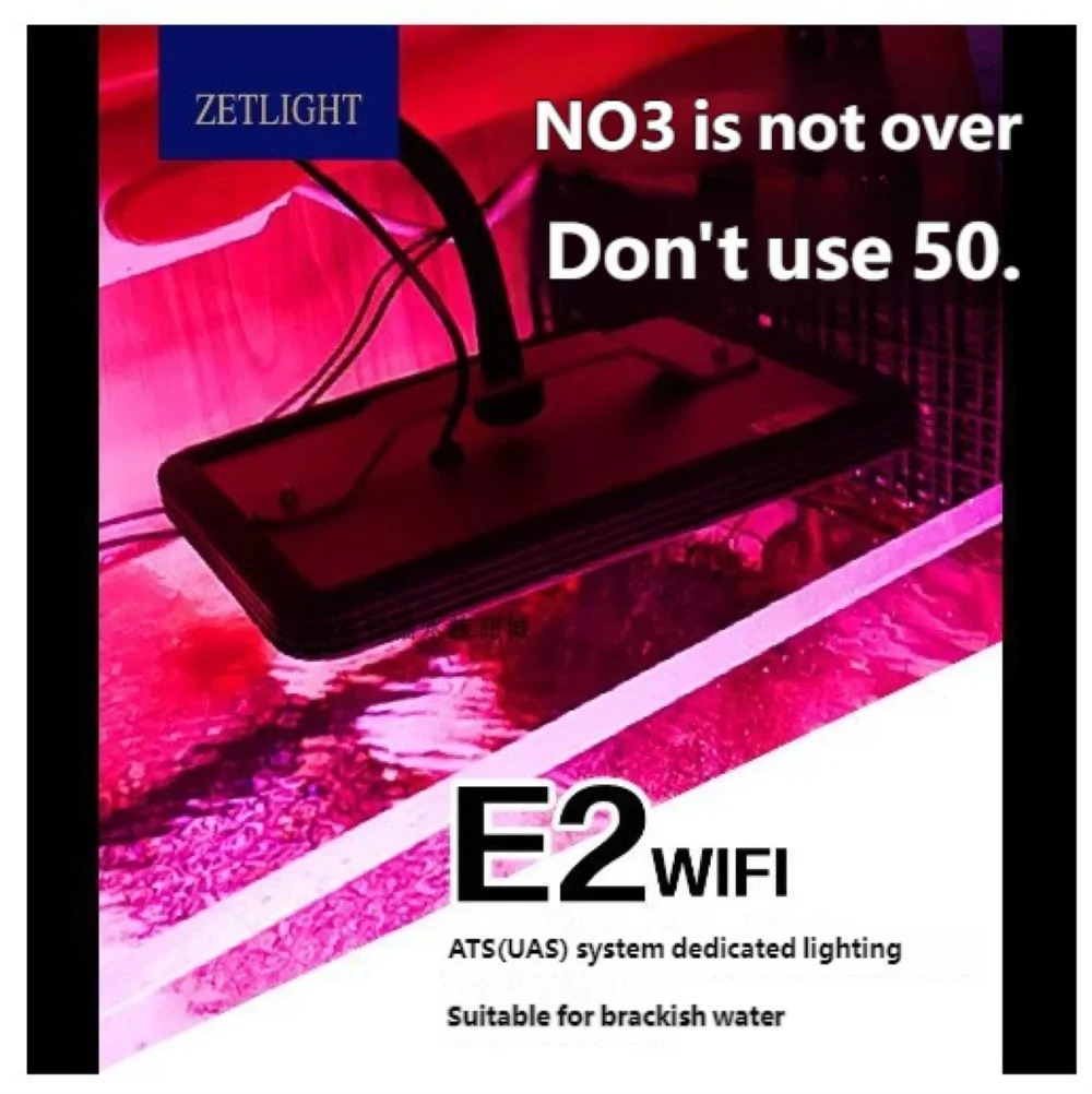 Refugium Light Nano - ZETLIGHT E2 WiFi対応マリンアクアリウム藻類リフジウムライト クリップ式スマートLEDランプ ナノリーフ、コーラル、淡水水草水槽用