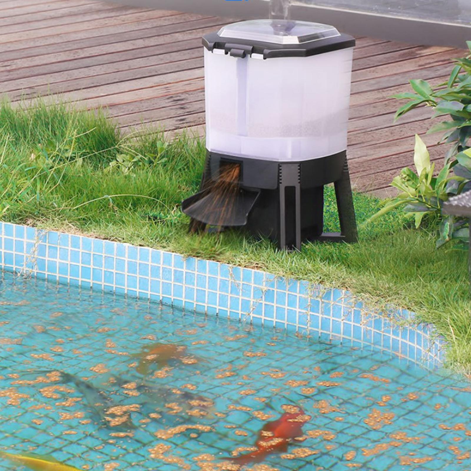 6L調整可能なソーラー自動水槽フィーダータイマー魚池デジタル - Aquarium Fish Koi のレビューと価格