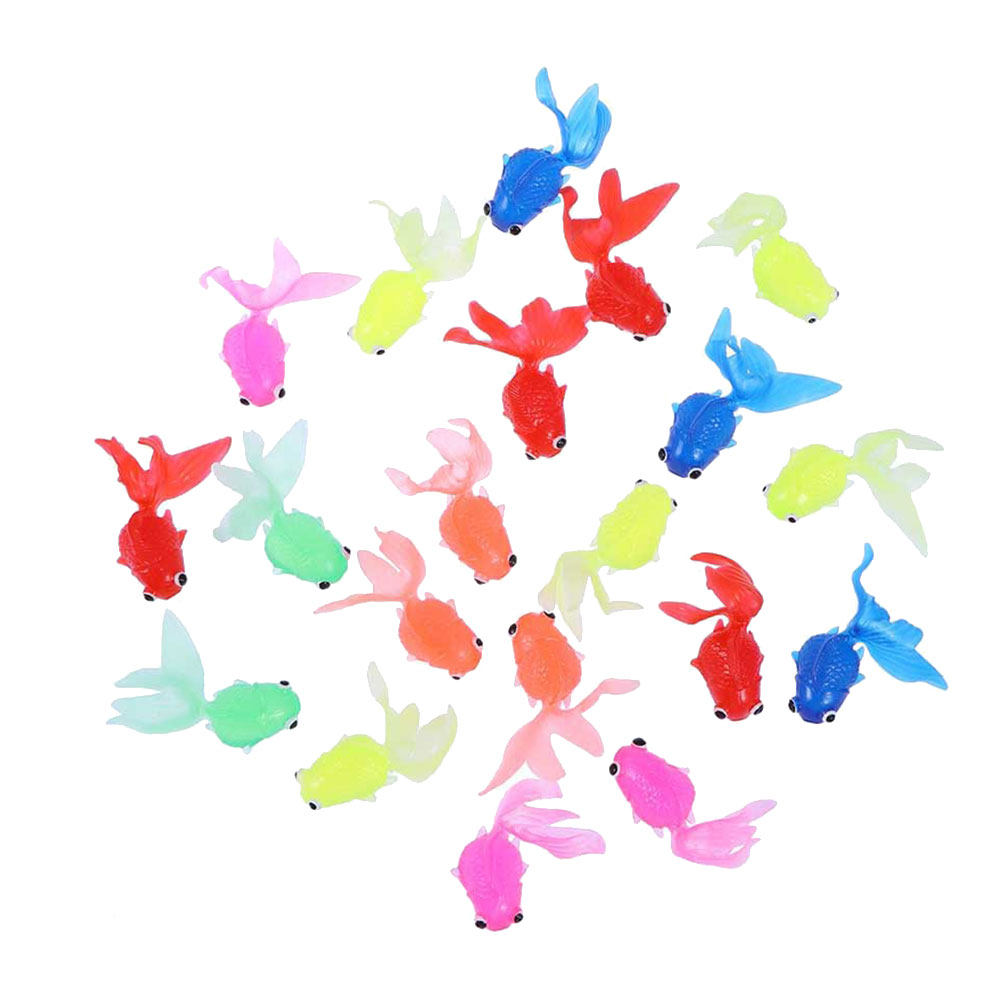 30個入り 人工金魚 模造品 高品質TPR素材 水槽装飾品  - Aquarium Fish Goldfish のレビューと価格