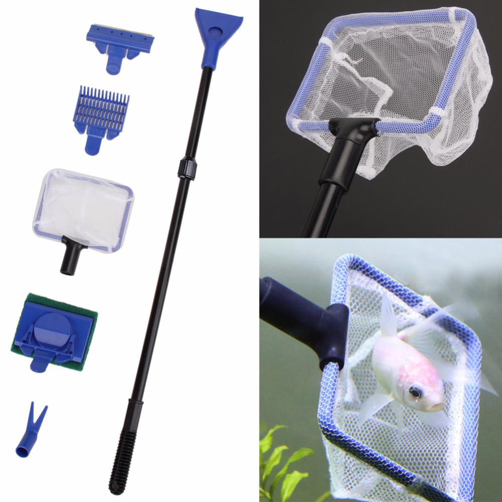 高品質の5-in-1アクアリウムクリーニングツール,グラスク - Aquarium Fish Net のレビューと価格
