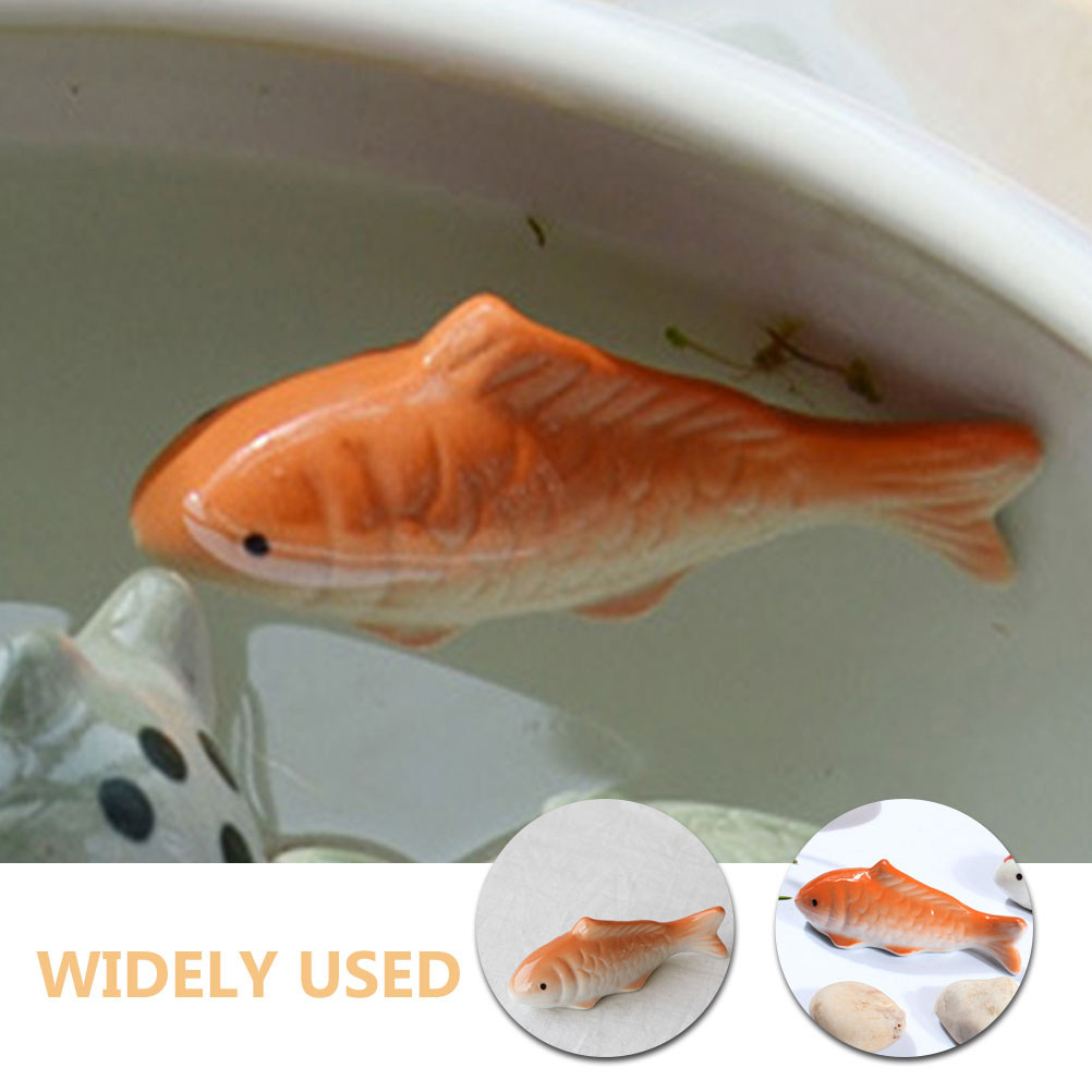 3個入り、高精細なセラミック製の浮遊魚。水槽、池、噴水、庭の - Aquarium Fish Koi のレビューと価格