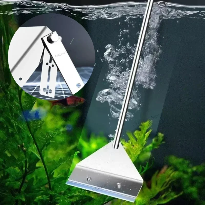 水槽クリーニングツールフラット砂藻類除去デュアルユースガラス - Aquarium Fish Net のレビューと価格