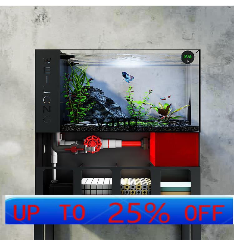 Lhh リビングルーム 小型水槽 超白ガラス 金魚水槽 フィ - Aquarium Fish Goldfish のレビューと価格
