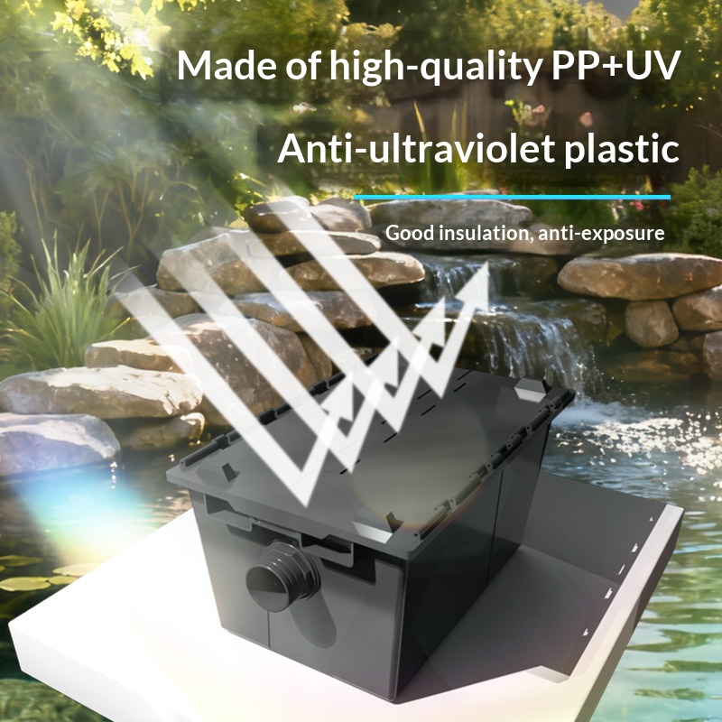 水槽、魚池、四角いプラスチック製ろ過システム、鯉箱、大型生物 - Aquarium Fish Koi のレビューと価格