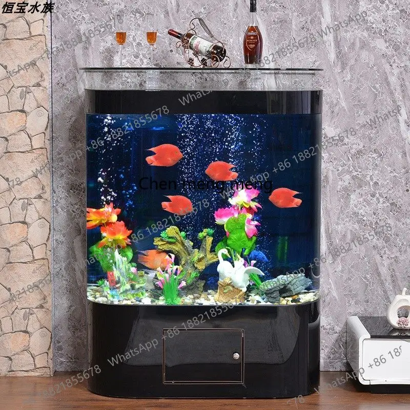 ヨーロッパ風ライトラグジュアリー、シンプルモダンな曲線型水槽 - Aquarium Fish For Sale のレビューと価格