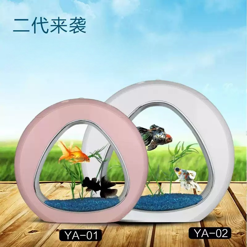 水槽、観賞魚用、リビングルーム、ミニデスクトップ、クリエイテ - Aquarium Fish Goldfish のレビューと価格