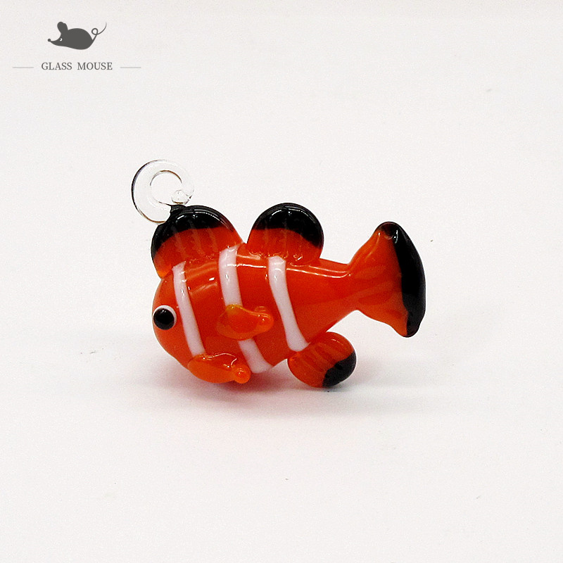 カスタム翡翠色手作りガラス金魚飾りペンダントホーム水族館の水 - Aquarium Fish Goldfish のレビューと価格