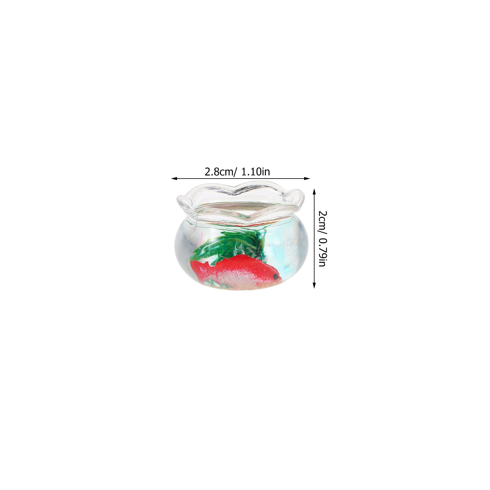 5個入り ミニチュア魚鉢、リアルな鯉の水槽、小さな丸型、人工 - Aquarium Fish Koi のレビューと価格